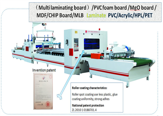 Linea di produzione di laminazione di laminazione ricoprente acrilica della macchina del film HPL dell'ANIMALE DOMESTICO del PVC PUR